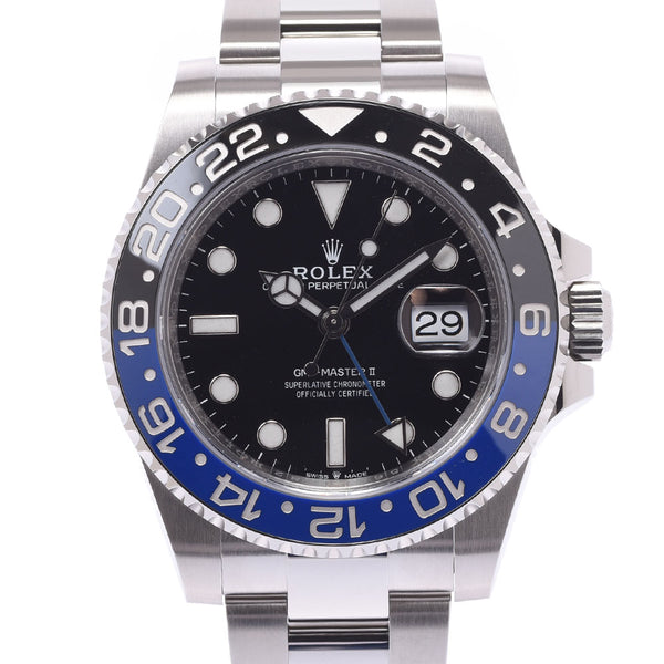Rolex Rolex GMT Master 2 Black / Blue bezel oyster Bracelet 126710 blnr Mens SS Watch