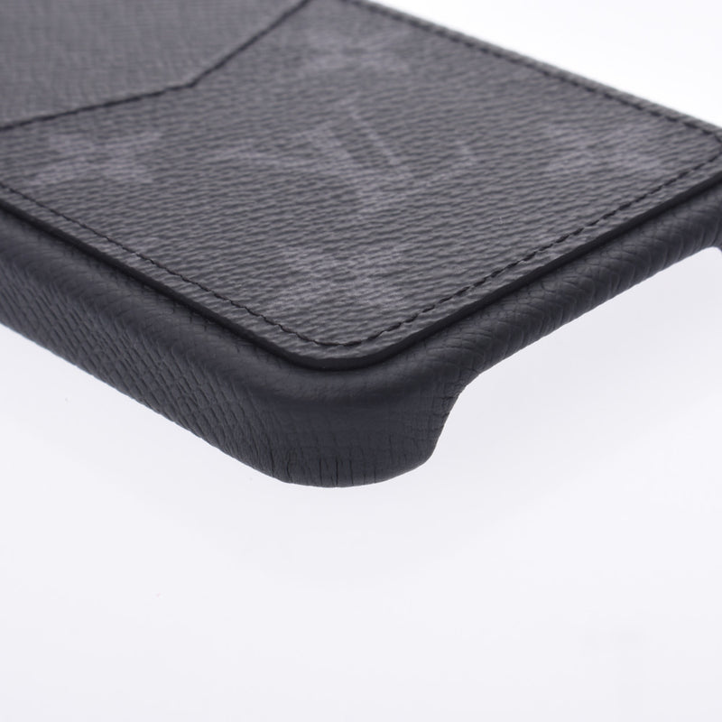 Louis Vuitton Monogram eclipse iPhone bumper 12 / 12 Pro slim Case Black m80330 Unisex leather Mobile