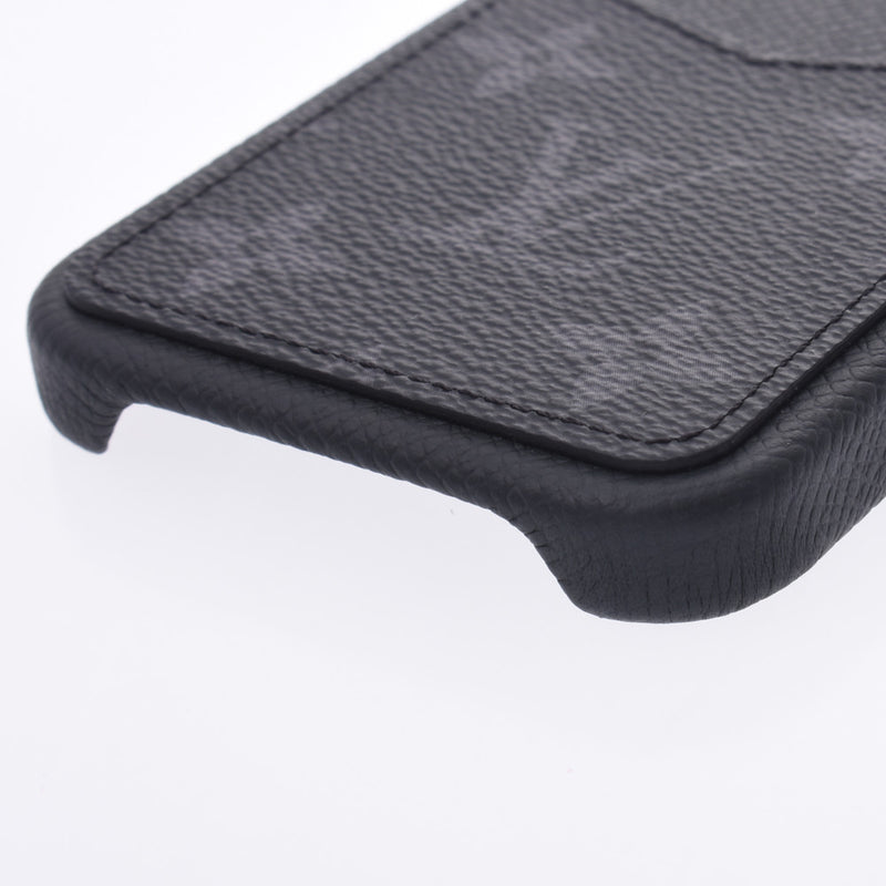 Get LV Black Monogram Leather Phone Case