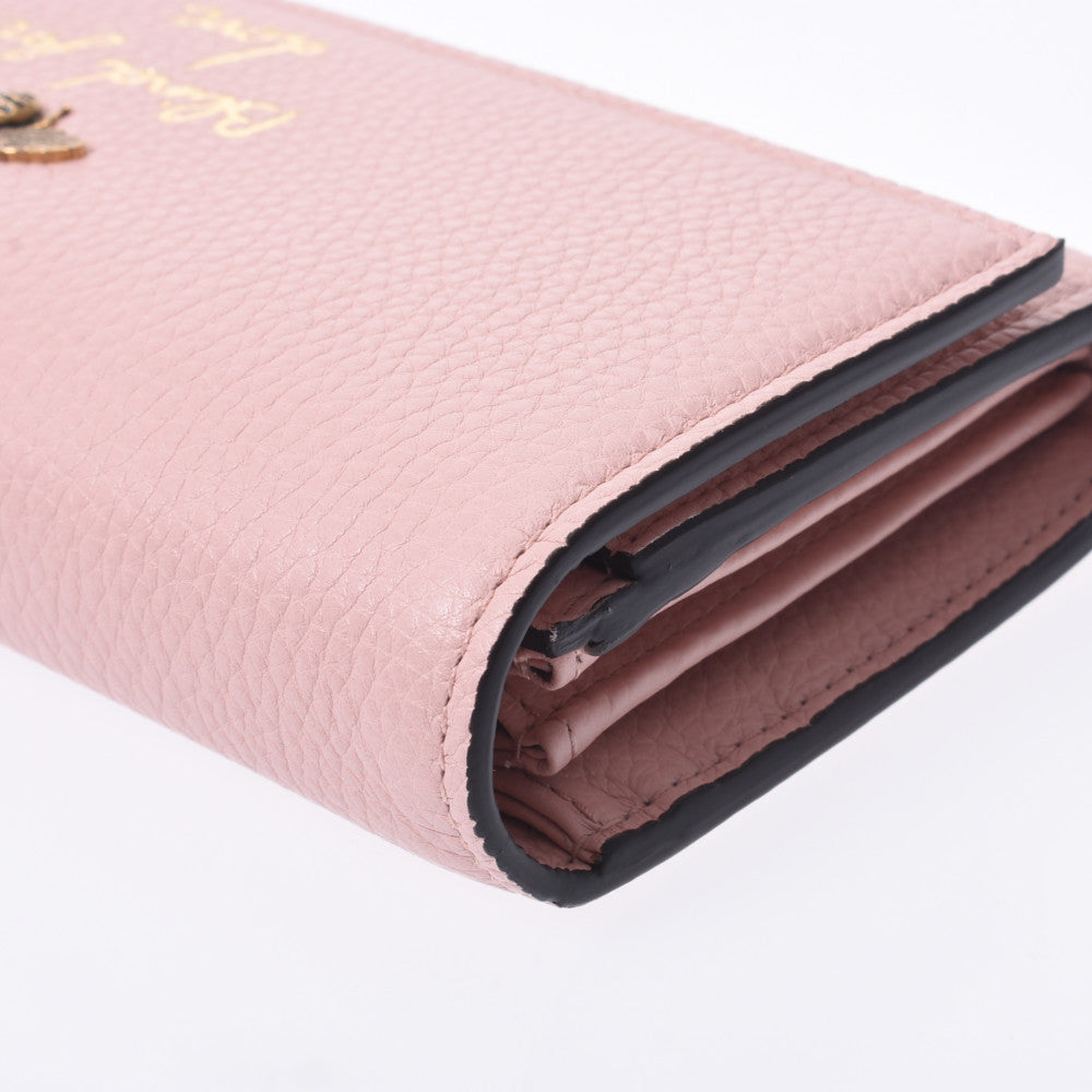 Gucci Animalier Bee / Bee Pink Antique Gold Bracket Ladies Leather Long  Wallet 454070 GUCCI – 銀蔵オンライン