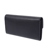 GUCCI Gucci GG Interlocking Wallet Outlet Black 598166 Unisex Leather Long Wallet Unused Silgrin