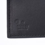 GUCCI グッチ コンパクトウォレット マイクログッチシマ アウトレット 黒 シルバー金具 544475 ユニセックス レザー 二つ折り財布 未使用 銀蔵