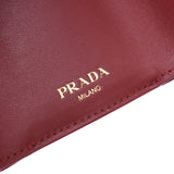 PRADA プラダ コンパクトウォレット アウトレット 赤 1MH021 ユニセックス レザー 三つ折り財布 未使用 銀蔵