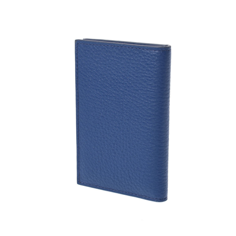 普拉达普拉达通用案例常规蓝色2mc035男女皆宜的皮革卡盒未使用的SILGRIN