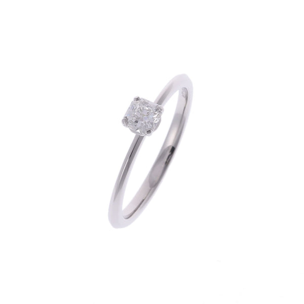 Tiffany＆Co。TiffanySingle Diamond 0.28CT F-VVS1-3EX 11女士PT950 Platinum Ring / ring A等级二手Ginzo