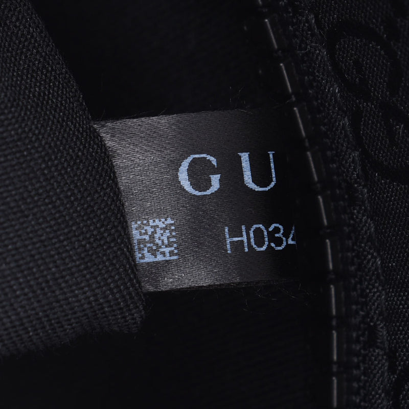 GUCCI Gucci GG Nylon West Bag Outlet Black 449182 Unisex Leather Nylon Body Bag Unused Silgrin
