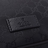 gucci gucci gg尼龙西袋插座黑色449182男女皆宜的皮革尼龙身体包未使用的硅砾
