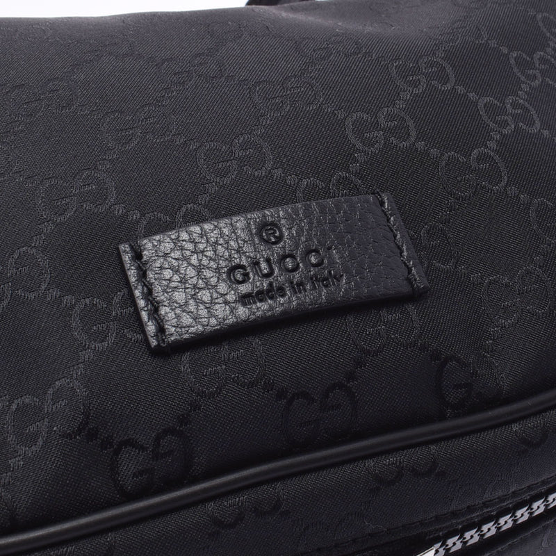 GUCCI グッチ GGナイロン ウエストバッグ アウトレット 黒 449182 ユニセックス レザー ナイロン ボディバッグ 未使用 銀蔵