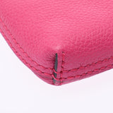 Gucci Gucci投资组合标志印花袋粉红色495665女士皮革离合器包未使用的硅胶