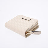 Gucci Gucci Compact Wallet Microgucci Shima Outlet Ivory System 449395 Unisex Leather Two Folded Wallets Unused Silgrin