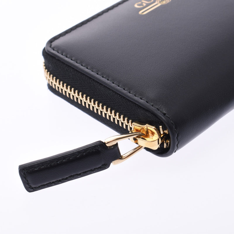 Black and discount gold leather purse