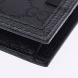 GUCCI Gucci GG Pattern Outlet Black 292534 Men Nylon / Leather Two Folded Wallet Unused Silgrin