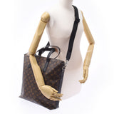 Louis Vuitton Louis Vuitton Monogram Makasa Kitan 2way Brown / Black M40388 Men's Monogram Canvas Tote Bag A-Rank Used Sinkjo