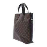 Louis Vuitton Louis Vuitton Monogram Makasa Kitan 2way Brown / Black M40388 Men's Monogram Canvas Tote Bag A-Rank Used Sinkjo