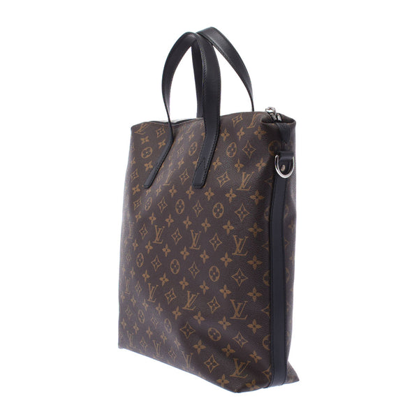 Louis Vuitton Louis Vuitton Makasa Kitan 2way棕色/黑色M40388男士Monogram Canvas手提袋A-Ranked Sinkjo