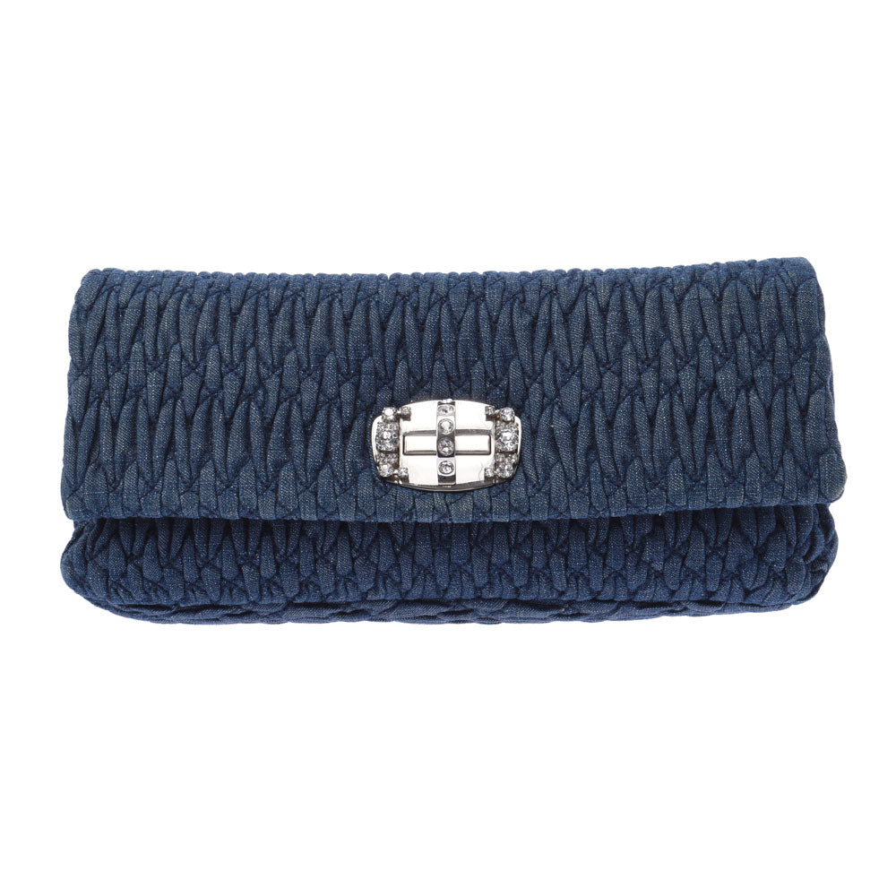 Miu Muuma Terrasse 3WAY Blue Silver Fittings Ladies Denim Miu Muuma Terrasse 3WAY Blue Silver Fittings Ladies Denim