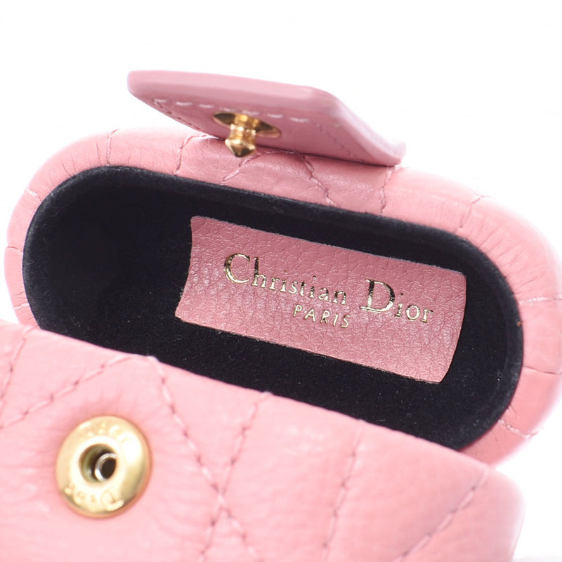 Christian Dior Christian Dior AIRPODS PRO Case Kanage Pink 49MA0261 Ladies Leather Brand Small Ginzo