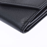 Louis Vuitton Louis Vuitton Portfoille Lock Mini Black M63921 Women's Leather Three Folded Wallets AB Rank Used Sinkjo