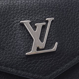 Louis Vuitton Louis Vuitton Portfoille Lock Mini Black M63921 Women's Leather Three Folded Wallets AB Rank Used Sinkjo