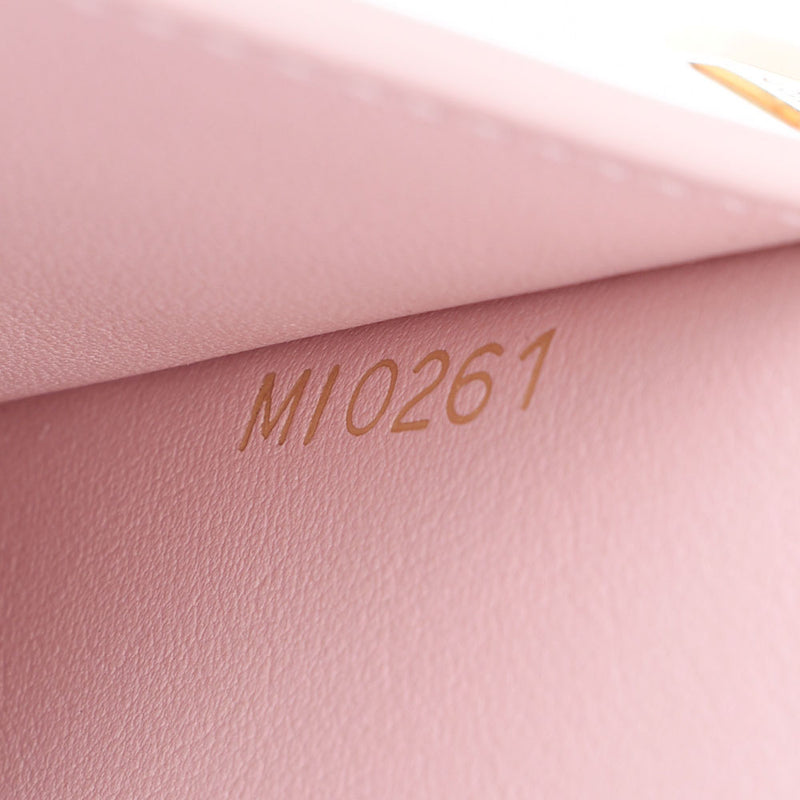 Louis Vuitton Louis Vuitton Portfoille Capsyn Compact Pink Gradation M80493 Women's Leather Three Folded Wallets New Silgrin