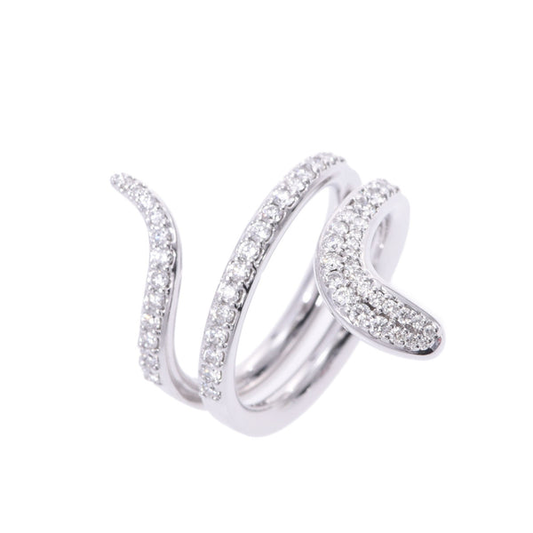 Damiani Damiani Eden拨号＃53 12.5女士K18WG/Diamond Ring/ring A等级使用Ginzo