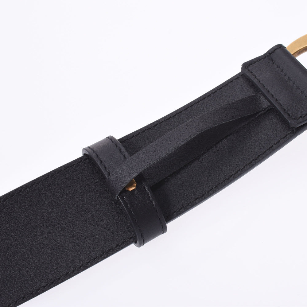 グッチGGマーモント サイズ75cm 黒 アンティーク調ゴールド金具 メンズ