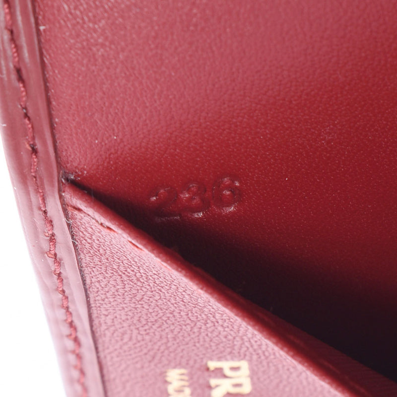 Prada Prada Passport Cover套装红茶1MV412男女蛋白皮革护照盒未使用的Ginzo