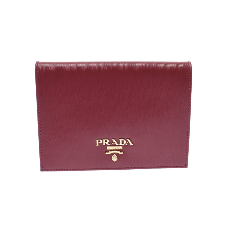 Prada Prada Passport Cover套装红茶1MV412男女蛋白皮革护照盒未使用的Ginzo