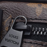Louis Vuitton Louis Vuitton Monogram Makasa Cristopher Warleable Wallet Brown / Black M69404 Men Shoulder Bag AB Rank Used Silgrin