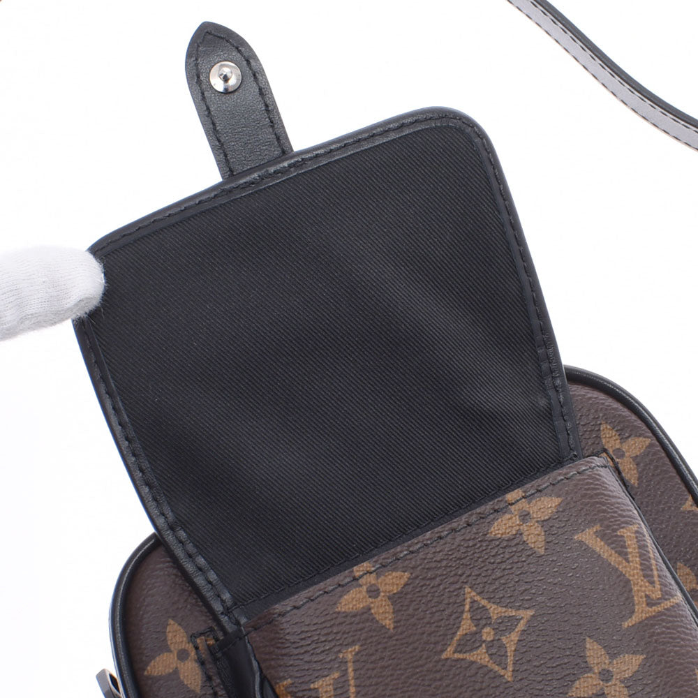 ルイヴィトンマカサー クリストファーウエアラブルウォレット 14145 ブラウン/黒 メンズ ショルダーバッグ M69404 LOUIS VUITTON  中古 – 銀蔵オンライン