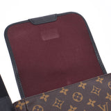 Louis Vuitton Louis Vuitton Makasa Bus PM Brown / Black M56717男士Monogram Canvas单肩包B等级使用水池