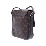 Louis Vuitton Louis Vuitton Makasa Bus PM Brown / Black M56717男士Monogram Canvas单肩包B等级使用水池
