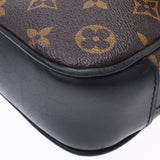 Louis Vuitton Louis Vuitton Makasa Bus PM Brown / Black M56717男士Monogram Canvas单肩包B等级使用水池