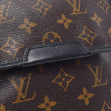 Louis Vuitton Louis Vuitton Makasa Bus PM Brown / Black M56717男士Monogram Canvas单肩包B等级使用水池