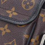 Louis Vuitton Louis Vuitton Makasa Bus PM Brown / Black M56717男士Monogram Canvas单肩包B等级使用水池