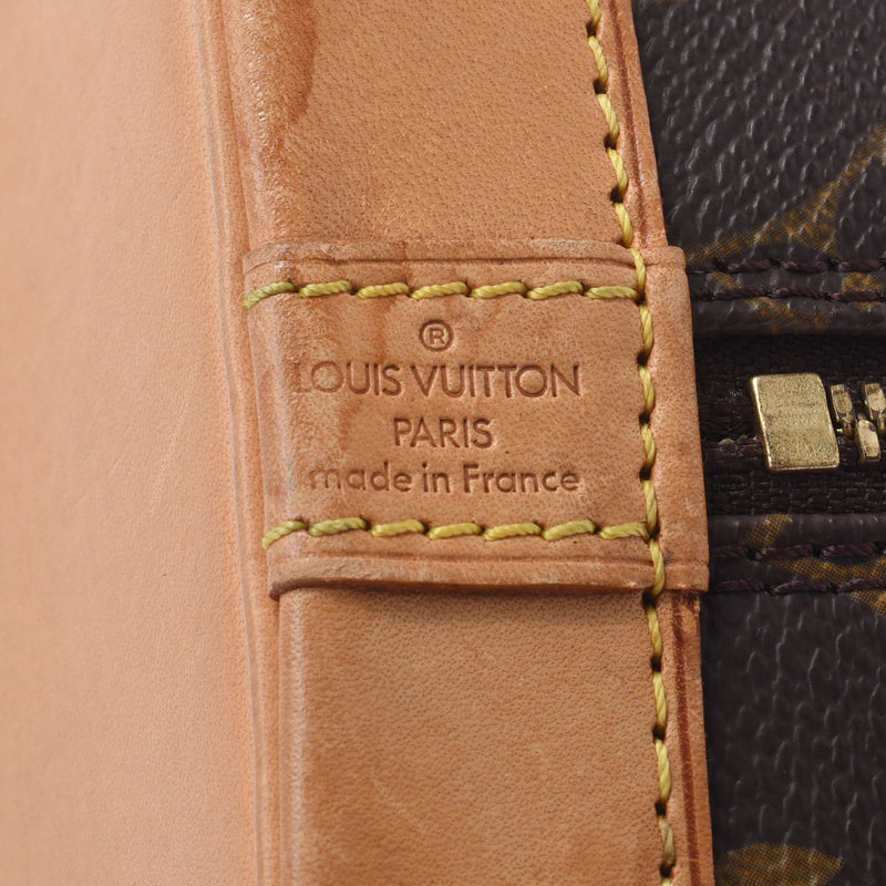LOUIS VUITTON Louis Vuitton Monogram Alma Old Brown M51130 Ladies Monogram Canvas Handbag B Rank used Ginzo