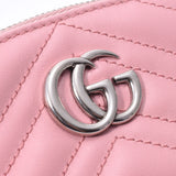 Gucci Gucci GG Marmont钥匙袋粉红色625691女士皮革袋未使用Ginzo