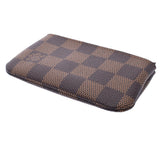 路易·威登（Louis Vuitton）路易·维顿（Louis Vuitton）达米尔·波切特（Damier pochette）cret creing信用钱包棕色M62658男女通用Damier Cambus硬币盒未使用的Ginzo