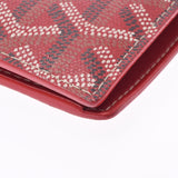 GOYARD Goyal Sanflorantan Red Unisex PVC Bi -fold Wallet AB Rank Used Ginzo