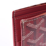 GOYARD Goyal Sanflorantan Red Unisex PVC Bi -fold Wallet AB Rank Used Ginzo