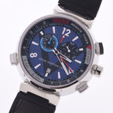 LOUIS VUITTON Louis Vuitton Tambul Regatta Chronograph LV Cup Q102D Men's SS/Rubber Watch Quartz Blue Dial A Rank Used Ginzo