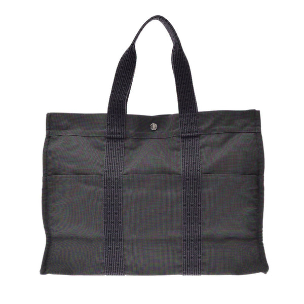 爱马仕爱马仕航空公司GM Gray Munisex Canvas Tote Bag一个二手Ginzo