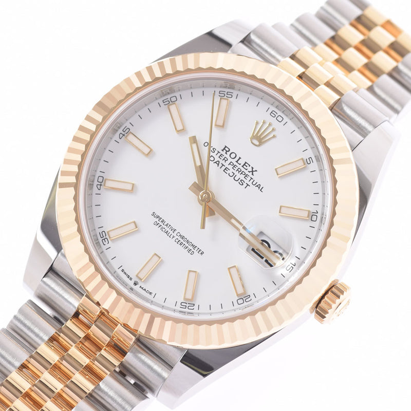 [Cash special price] ROLEX Rolex Datejust 126333 YG/SS Watch Automatic White Dial Unused Ginzo