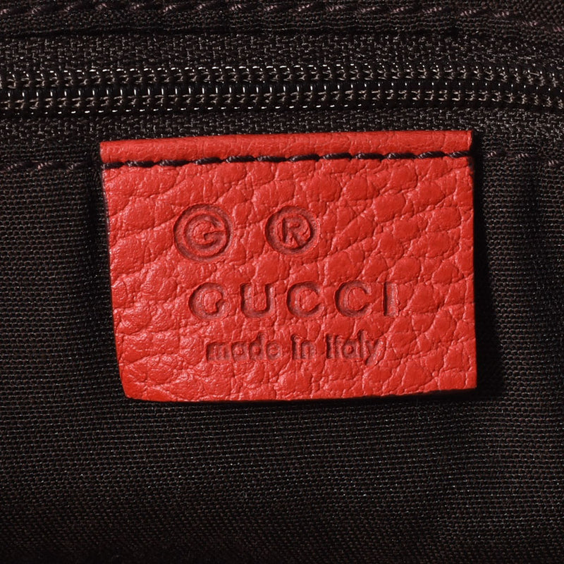 Gucci Gucci 2way出口红色268641女士皮革手提包AB级使用Ginzo