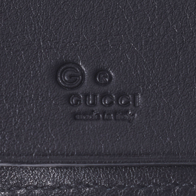 GUCCI グッチ 6連キーケース マイクログッチシマ アウトレット 黒 シルバー金具 150402 メンズ レザー キーケース 未使用 銀蔵