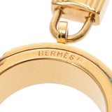 HERMES Hermes Cadena Motiva Red/Gold Unisex GP Hardware Scarfling AB Rank used Ginzo