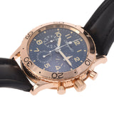 BREGUET ブレゲ アエロナバル 3800BR/Y2/3W6 メンズ PG/革 腕時計 自動巻き ブルー文字盤 Aランク 中古 銀蔵