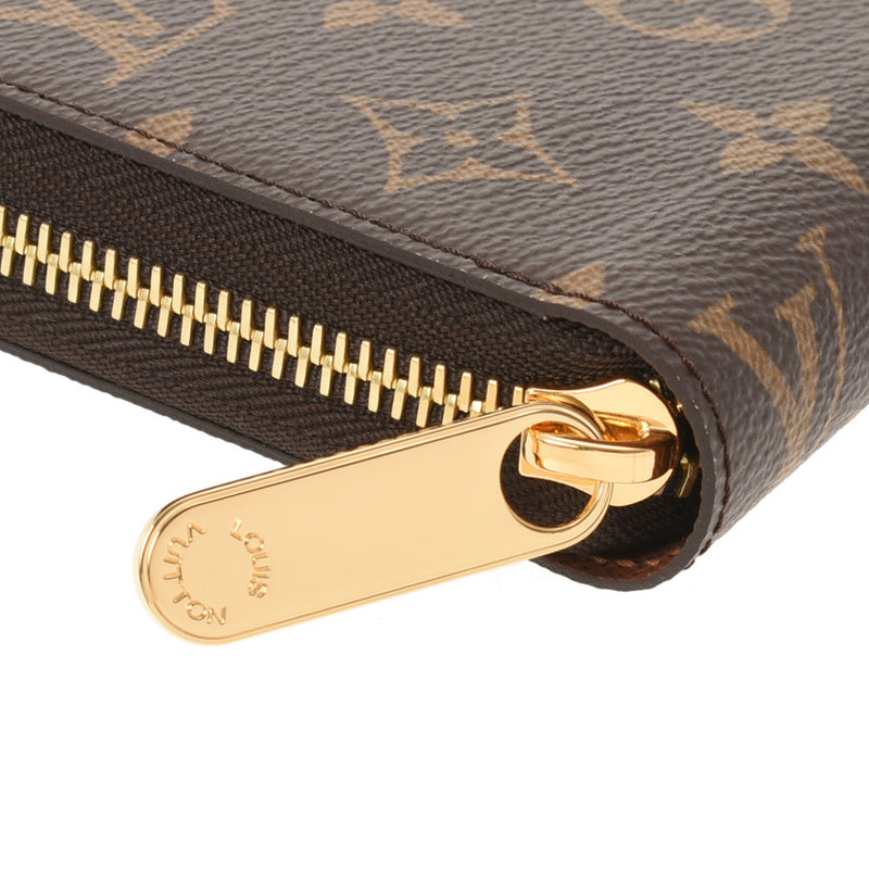 路易威顿路易·维顿（Louis Vuitton），路易·威登（Louis Vuitton）会标Zippy钱包棕色M42616女用帆布帆布钱包未使用的金佐（Ginzo）