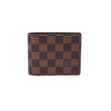 LOUIS VUITTON Louis Vuitton Portofoille Multiple Brown N60895 Men's Dami Cambus Bi -fold Wallet Unused Ginzo