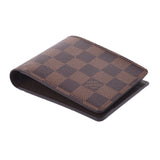 LOUIS VUITTON Louis Vuitton Portofoille Multiple Brown N60895 Men's Dami Cambus Bi -fold Wallet Unused Ginzo